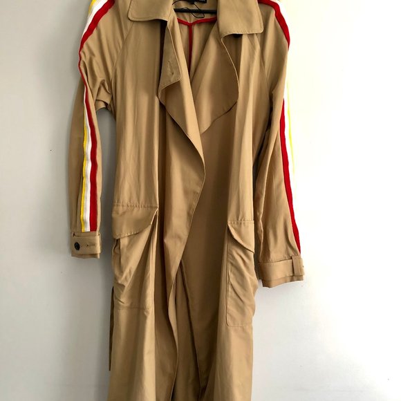 Zara trench coat with side stripes - Picture 3 of 4
